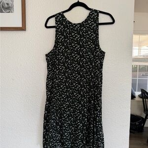 Old Navy Black and White Floral Mini Dress